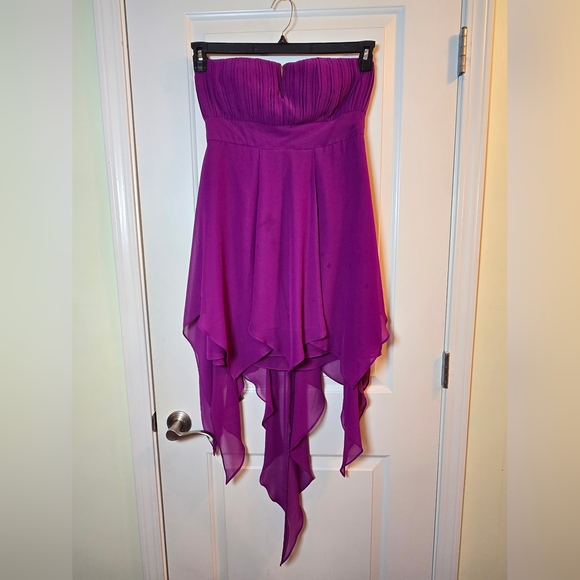 Gianni Bini Purple Satin Fabric - Picture 8 of 8